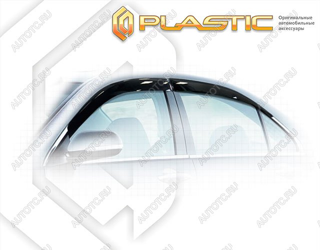 2 799 р. Ветровики дверей Classic полупрозрачный CA Plastic на Honda Accord  2002-2006  с доставкой в г. Тамбов