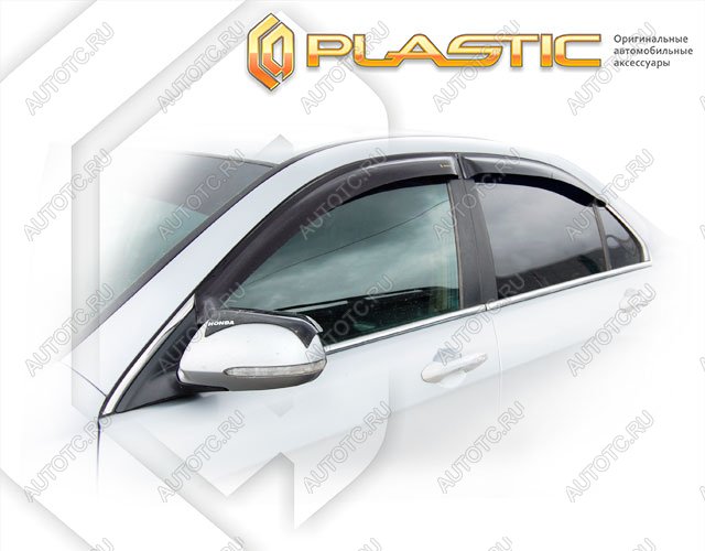 2 799 р. Ветровики дверей Classic полупрозрачный CA Plastic на Honda Accord  2006-2008  с доставкой в г. Тамбов