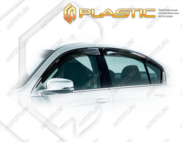3 079 р. Ветровики дверей Classic полупрозрачный CA Plastic на Honda Accord IX поколение, седан 2012 –  2016  с доставкой в г. Тамбов