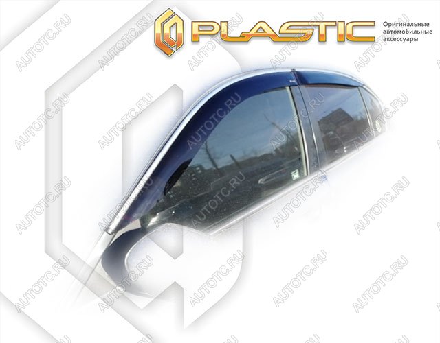2 799 р. Ветровики дверей Classic полупрозрачный CA Plastic на Honda Accord  2008-2012  с доставкой в г. Тамбов
