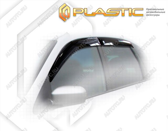 2 799 р. Ветровики дверей Classic полупрозрачный CA Plastic на Honda Civic хэтчбэк 2000-2005  с доставкой в г. Тамбов