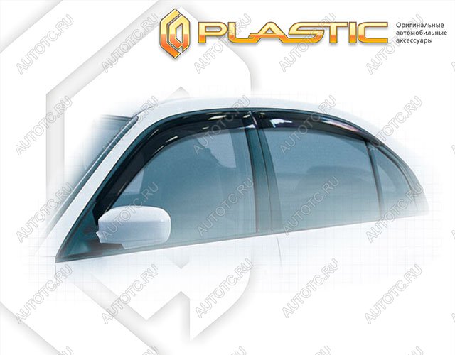 2 699 р. Ветровики дверей Classic полупрозрачный CA Plastic на Honda Civic седан 2004-2005  с доставкой в г. Тамбов