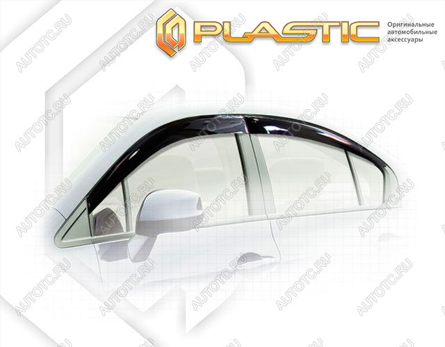3 079 р. Ветровики дверей Classic полупрозрачный CA Plastic на Honda Civic седан 2012–н.в.  с доставкой в г. Тамбов