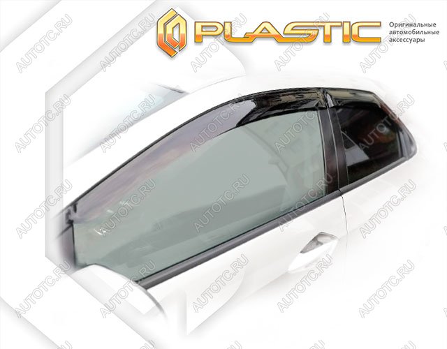 2 799 р. Ветровики дверей Classic полупрозрачный CA Plastic на Honda Civic 5D  2007-2012  с доставкой в г. Тамбов