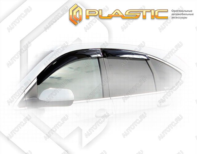 2 969 р. Ветровики дверей Classic полупрозрачный CA Plastic на Honda CR-V  2012–2017  с доставкой в г. Тамбов