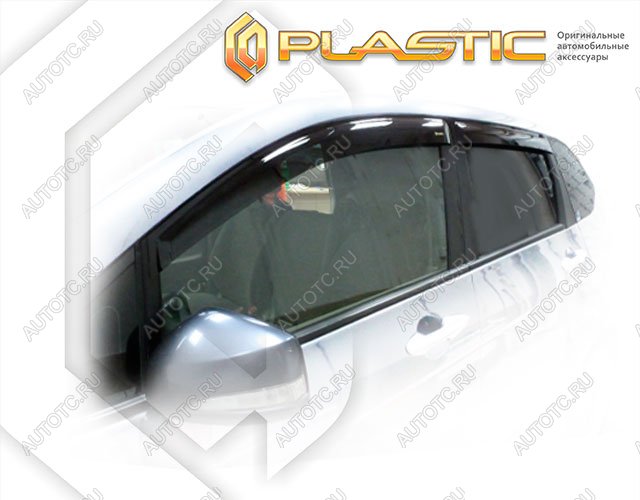 2 799 р. Ветровики дверей Classic полупрозрачный CA Plastic на Honda FR-V  2004-2009  с доставкой в г. Тамбов