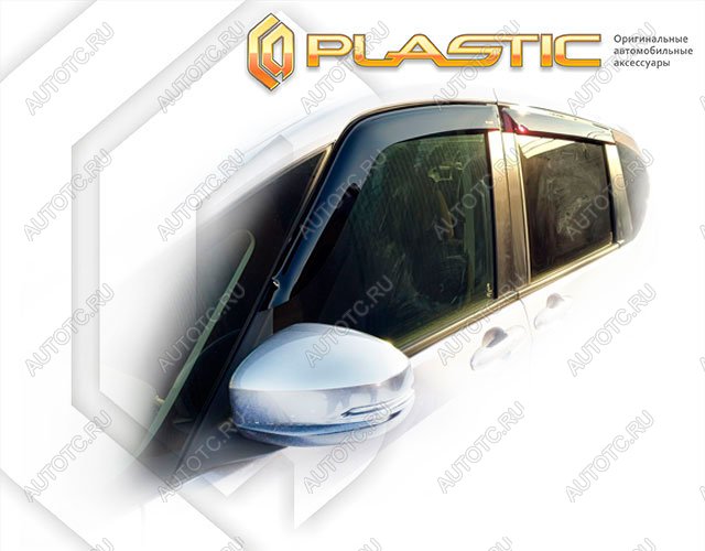 2 969 р. Ветровики дверей Classic полупрозрачный CA Plastic на Honda Freed II поколение, минивэн, рынок Японии  2019 - 2024  с доставкой в г. Тамбов