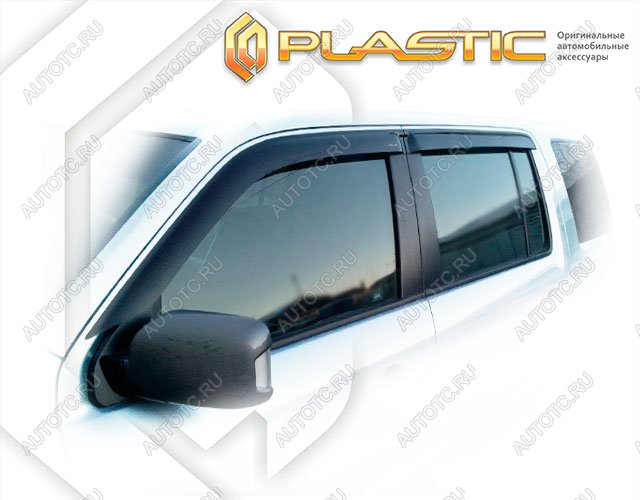 2 969 р. Ветровики дверей Classic полупрозрачный CA Plastic на Honda Pilot  2008–2015  с доставкой в г. Тамбов