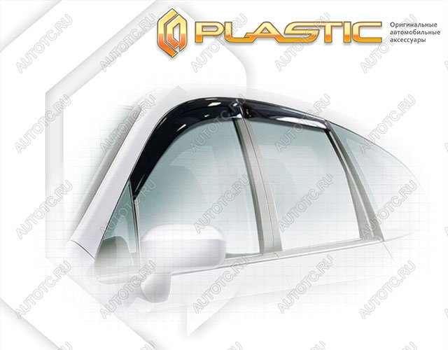 2 799 р. Ветровики дверей Classic полупрозрачный CA Plastic на Honda Stream  2004-2006  с доставкой в г. Тамбов