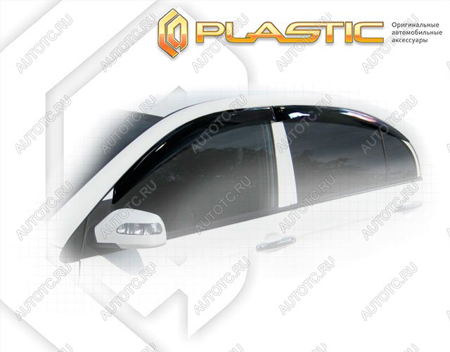 2 799 р. Ветровики дверей Classic полупрозрачный CA Plastic на Lifan Solano  2010–2014  с доставкой в г. Тамбов
