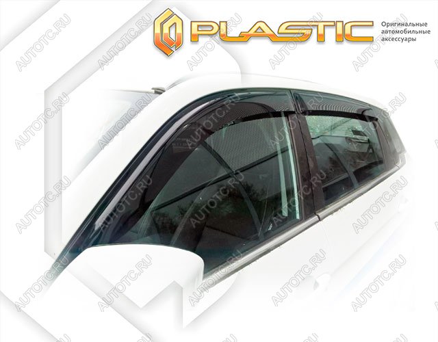3 079 р. Ветровики дверей Classic полупрозрачный CA Plastic на Lifan X70  2017 - н.в.  с доставкой в г. Тамбов