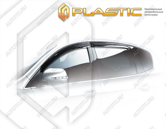 2 969 р. Ветровики дверей Classic полупрозрачный CA Plastic на Luxgen 7 SUV  2013–н.в.  с доставкой в г. Тамбов