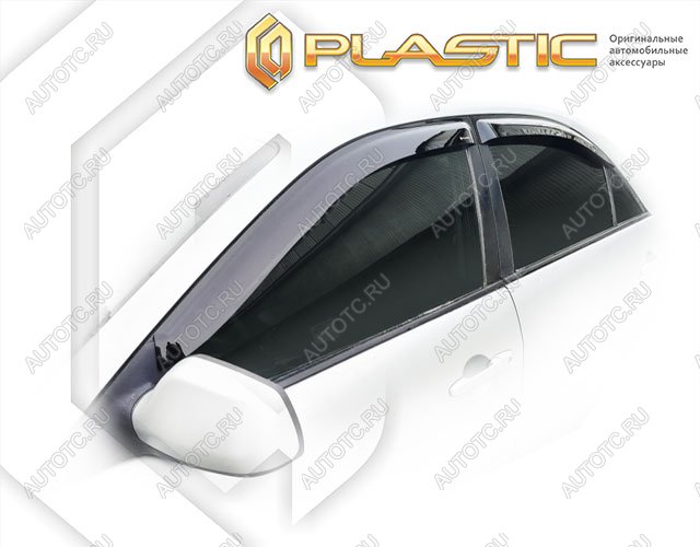2 799 р. Ветровики дверей Classic полупрозрачный CA Plastic на Mazda 6  2002-2008  с доставкой в г. Тамбов