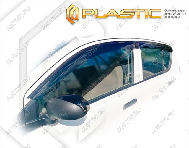 3 079 р. Ветровики дверей Classic полупрозрачный CA Plastic на Mazda Carol  2009-2014  с доставкой в г. Тамбов