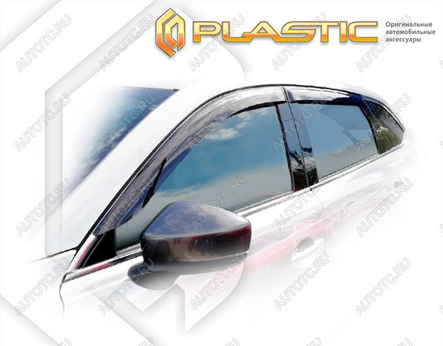 3 079 р. Ветровики дверей Classic полупрозрачный CA Plastic на Mazda CX-9  2016–н.в.   с доставкой в г. Тамбов
