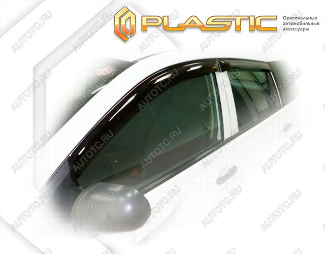 2 799 р. Ветровики дверей Classic полупрозрачный CA Plastic на Mazda Familia  2007–2018  с доставкой в г. Тамбов