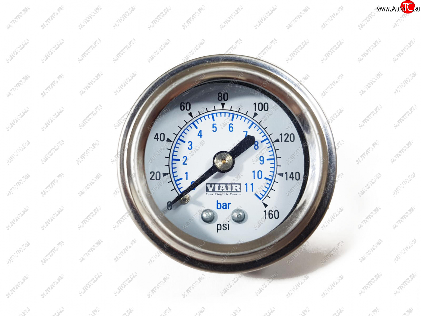 1 449 р. Манометр VIAIR 1.5 160 PSI, белый Viair 90084  с доставкой в г. Тамбов