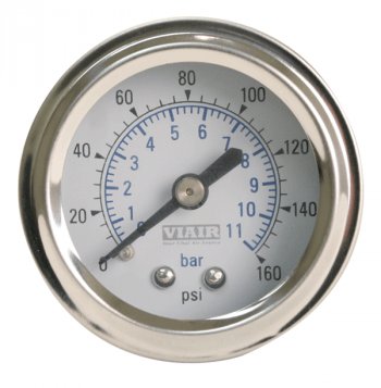 Манометр VIAIR 2 160 PSI, с подсветкой, белый Viair 90087