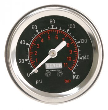 Манометр VIAIR 2 160 PSI, с подсветкой, черный Viair 90088