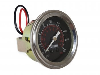 1 999 р. Манометр VIAIR 2 160 PSI, с подсветкой, черный Viair 90088  с доставкой в г. Тамбов. Увеличить фотографию 2