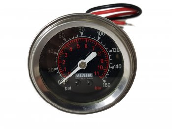 1 999 р. Манометр VIAIR 2 160 PSI, с подсветкой, черный Viair 90088  с доставкой в г. Тамбов. Увеличить фотографию 5