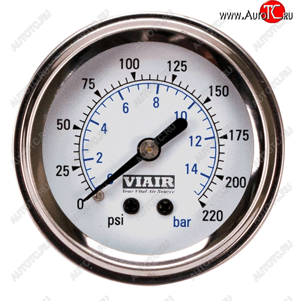 1 999 р. Манометр VIAIR 2 220 PSI, с подсветкой, белый Viair 90089  с доставкой в г. Тамбов