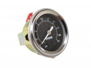 1 999 р. Манометр VIAIR 2 220 PSI, с подсветкой, черный Viair 90090  с доставкой в г. Тамбов. Увеличить фотографию 2