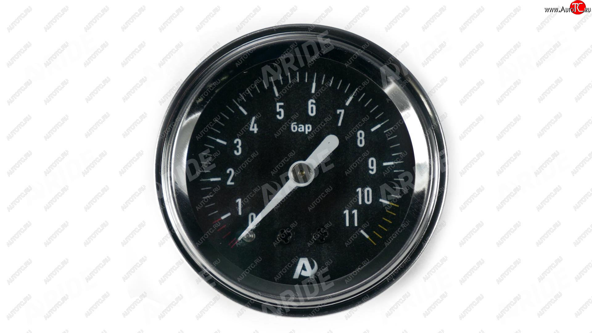 1 259 р. Манометр ARIDE 51 мм, 1х11 бар (160 PSI), 2, черный Арайд м 51 1 11  с доставкой в г. Тамбов