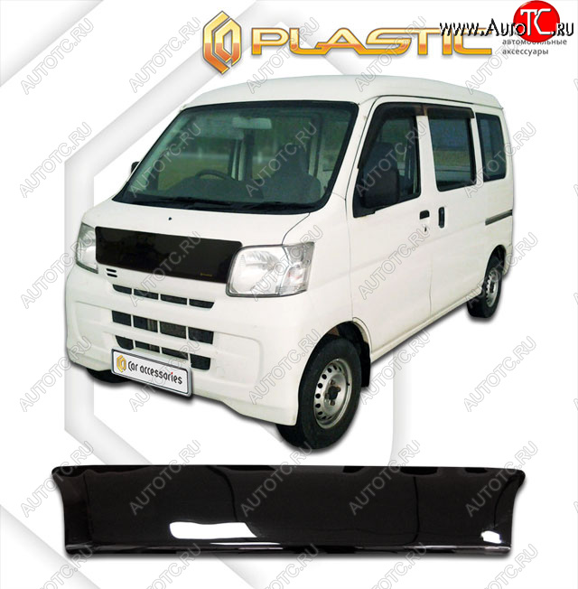 1 999 р. Дефлектор капота CA-Plastic  Daihatsu Hijet  S320 минивэн (2004-2007) дорестайлинг (classic черный, без надписи)  с доставкой в г. Тамбов