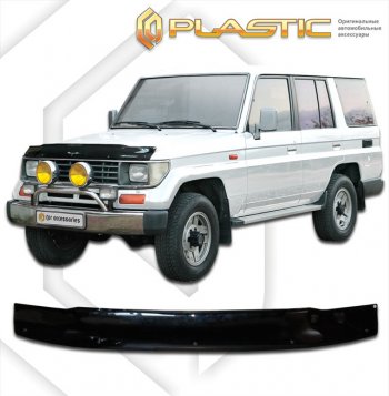 2 799 р. Дефлектор капота CA-Plastic  Toyota Land Cruiser  J70 (1994-2004) 5 дв. 1-ый рестайлинг, 5 дв. 2-ой рестайлинг (classic черный, без надписи)  с доставкой в г. Тамбов. Увеличить фотографию 1