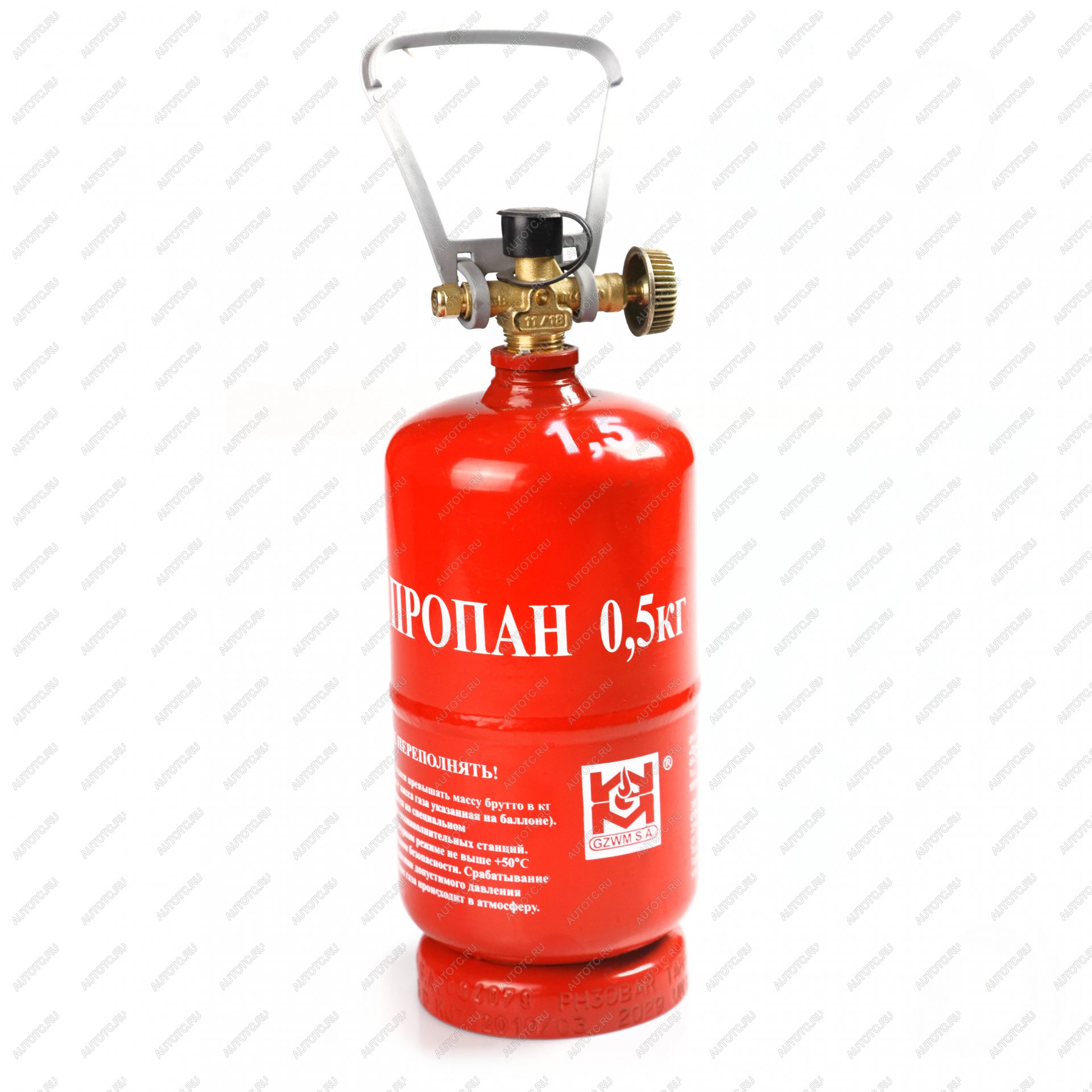 2 509 р. Баллон газовый стальной GZWM LPG BT-0,5, 1,2 л. Grotkuv (РП) GZWM lpg-bt-0,5  с доставкой в г. Тамбов