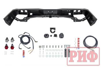 89 019 р. Бампер РИФ силовой задний Toyota Land Cruiser 76 2007+ с квадратом под фаркоп и фонарями РИФ rif076-21150  с доставкой в г. Тамбов. Увеличить фотографию 2