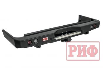89 019 р. Бампер РИФ силовой задний Toyota Land Cruiser 76 2007+ с квадратом под фаркоп и фонарями РИФ rif076-21150  с доставкой в г. Тамбов. Увеличить фотографию 1