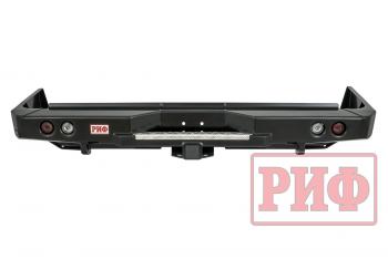 89 019 р. Бампер РИФ силовой задний Toyota Land Cruiser 76 2007+ с квадратом под фаркоп и фонарями РИФ rif076-21150  с доставкой в г. Тамбов. Увеличить фотографию 4