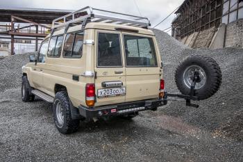 100 649 р. Бампер РИФ силовой задний Toyota Land Cruiser 78 2007+ с квадратом под фаркоп, калиткой и фонарями РИФ rif078-21125  с доставкой в г. Тамбов. Увеличить фотографию 4