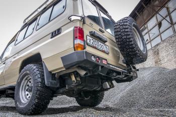 100 649 р. Бампер РИФ силовой задний Toyota Land Cruiser 78 2007+ с квадратом под фаркоп, калиткой и фонарями РИФ rif078-21125  с доставкой в г. Тамбов. Увеличить фотографию 3