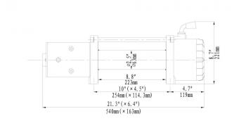 83 439 р. Лебёдка автомобильная электрическая 12V Runva 9500 lbs 4350 кг (синтетический трос) RUNVA ewx9500ssr  с доставкой в г. Тамбов. Увеличить фотографию 5