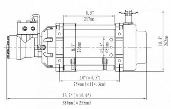 101 759 р. Лебёдка гидравлическая Runva 15000 lbs 6800 кг RUNVA hwn15000iyd  с доставкой в г. Тамбов. Увеличить фотографию 2