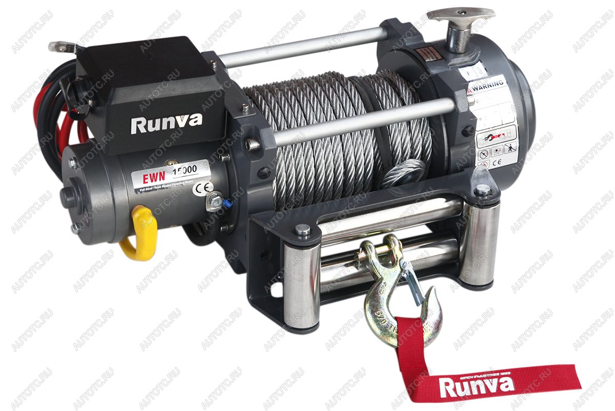 80 409 р. Лебёдка электрическая (индустр.) 12V Runva 15000 lbs 6800 кг RUNVA ewn15000u  с доставкой в г. Тамбов