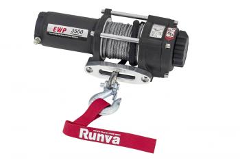 20 959 р. Лебёдка электрическая 12V Runva 3500A lbs 1588 кг (синтетический трос) RUNVA ewp3500asr  с доставкой в г. Тамбов. Увеличить фотографию 1