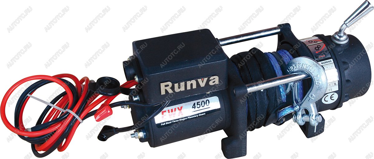 40 379 р. Лебёдка электрическая 12V Runva 4500 lbs 2040 кг (синтетический трос) RUNVA ewx4500usr  с доставкой в г. Тамбов