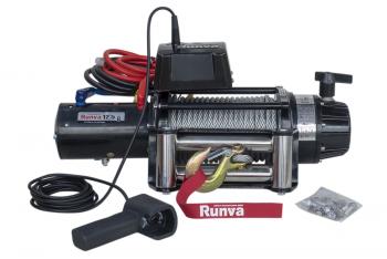 80 239 р. Лебёдка электрическая 24V Runva 12500 lbs 5670 кг (влагозащищенная) RUNVA ewb12500s24v  с доставкой в г. Тамбов. Увеличить фотографию 2