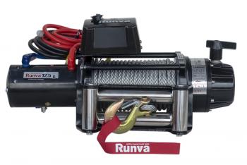 80 239 р. Лебёдка электрическая 24V Runva 12500 lbs 5670 кг (влагозащищенная) RUNVA ewb12500s24v  с доставкой в г. Тамбов. Увеличить фотографию 1