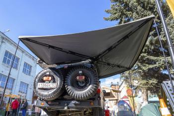 53 679 р. Маркиза автомобильная РИФ безопорная, веерная 2,3х2 м (правая) РИФ rifav042023802  с доставкой в г. Тамбов. Увеличить фотографию 4