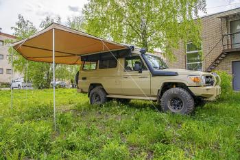 33 649 р. Маркиза автомобильная РИФ комбинированная (прямоугольная с веерной частью) 2,5х2,5 м (правая) РИФ rifavf072525602  с доставкой в г. Тамбов. Увеличить фотографию 13