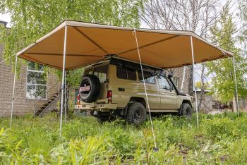 33 649 р. Маркиза автомобильная РИФ комбинированная (прямоугольная с веерной частью) 2,5х2,5 м (правая) РИФ rifavf072525602  с доставкой в г. Тамбов. Увеличить фотографию 12