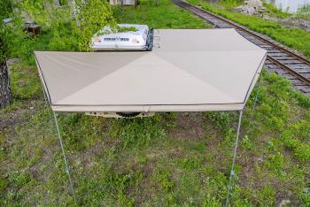 33 649 р. Маркиза автомобильная РИФ комбинированная (прямоугольная с веерной частью) 2,5х2,5 м (правая) РИФ rifavf072525602  с доставкой в г. Тамбов. Увеличить фотографию 1