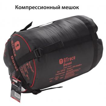 8 989 р. Мешок спальный BTrace Mega (Правый, СерыйСиний), (ТК: -5C) BTrace s0566  с доставкой в г. Тамбов. Увеличить фотографию 2