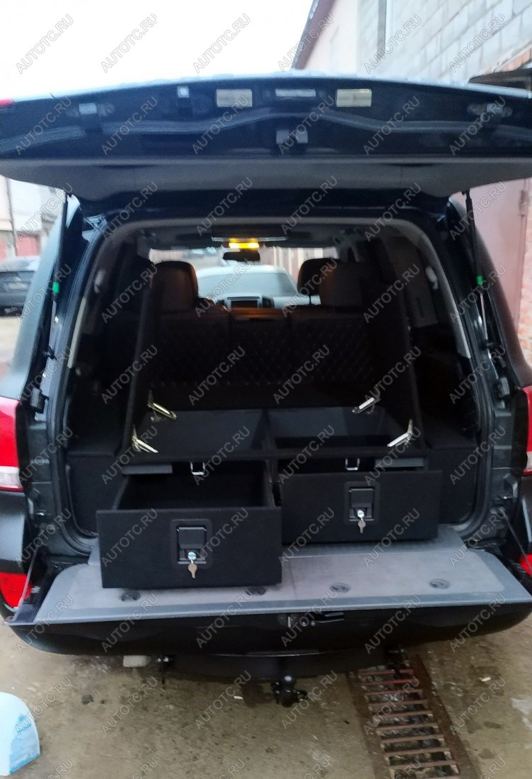 30 999 р. Органайзер в багажник для Toyota Land Cruiser 200 (2 выдвижных ящика с замками, спальник) РФ 200-004  с доставкой в г. Тамбов