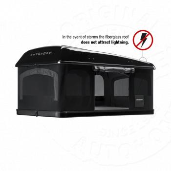 442 159 р. Палатка на крышу автомобиля AUTOHOME MAGGIOLINA GRAND TOUR LARGE 360 BLACK STORM, чёрный тент, лестница 215 мм AUTOHOME Zifer Italia S.r.l m360bs-17  с доставкой в г. Тамбов. Увеличить фотографию 7